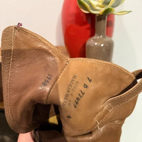 Frye Leather Cowboy Booties 7B | Western Ankle Boots | Distressed | Vintage - Picture 11 of 13